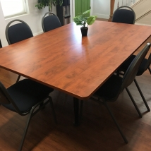 Boardroom desk 6 chairs